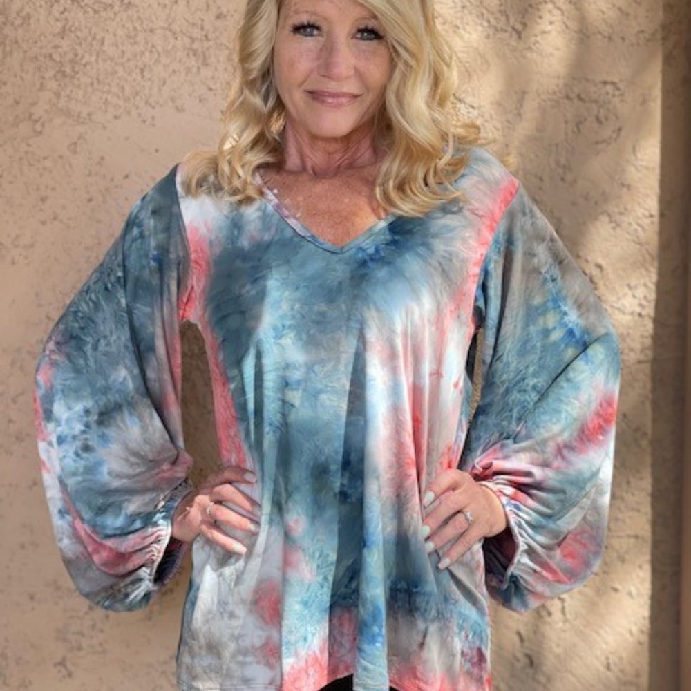 White Birch V Neck Long Sleeve